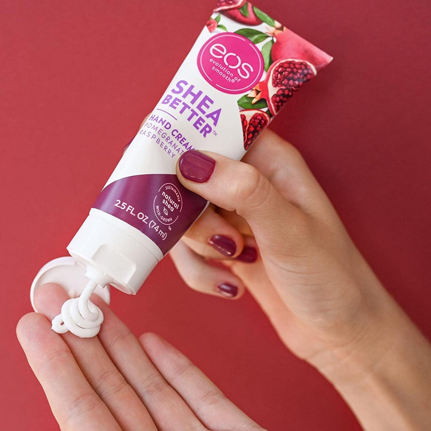 Evolution Of Smooth Pomegranate Raspberry Hand Cream - Bambi Glow