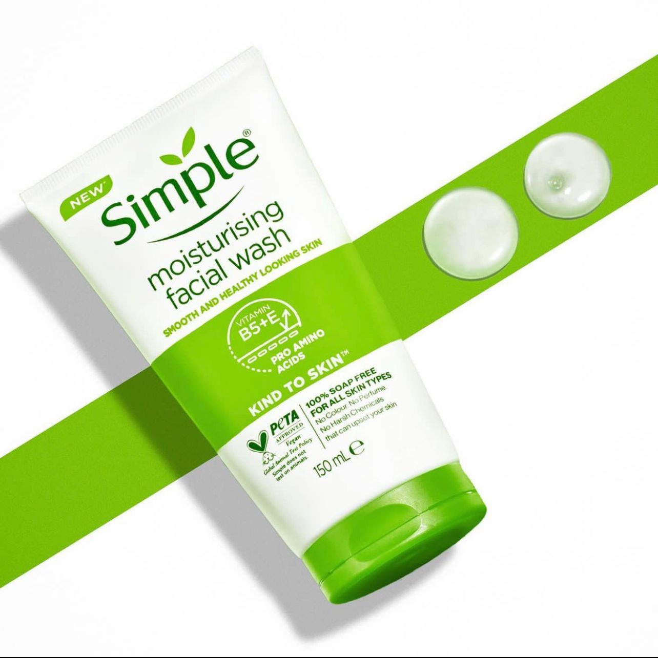 Simple Kind to Skin Moisturising Facial Wash β 150ml