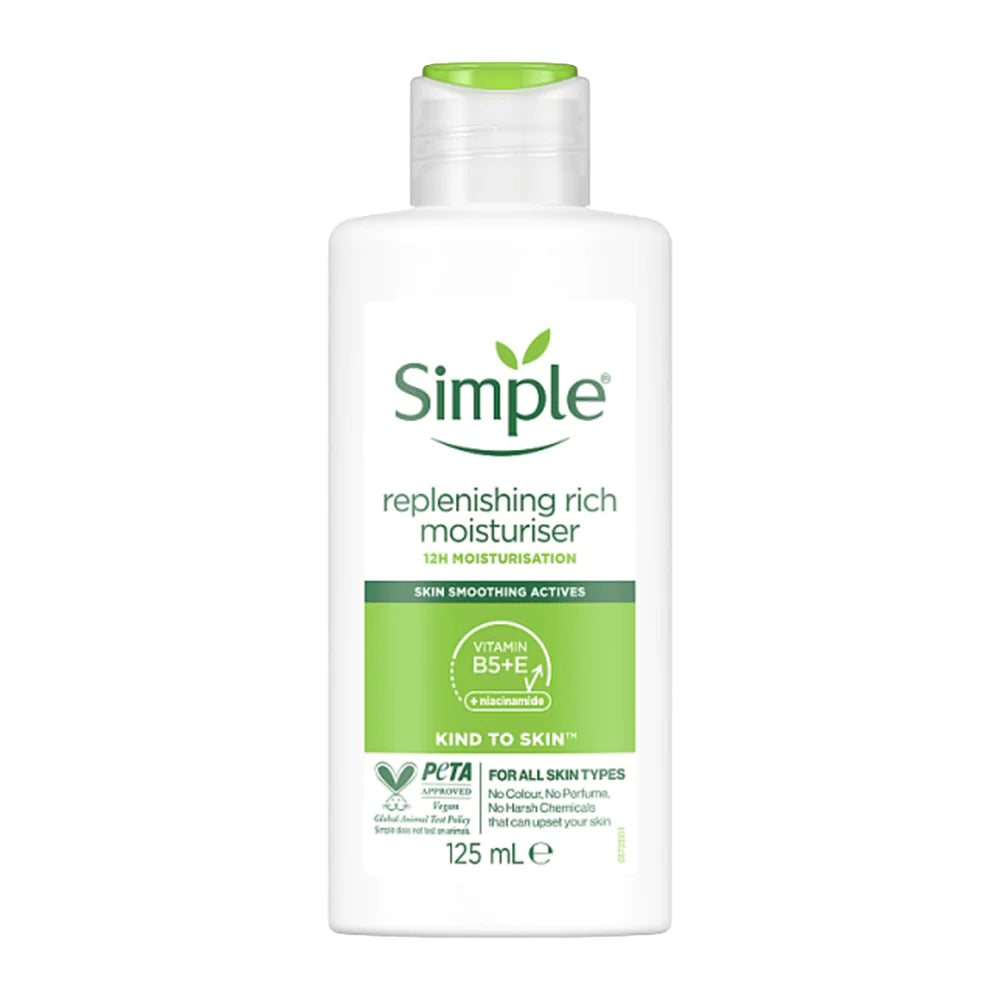 Simple Kind to Skin Replenishing Rich Moisturizer-125ml - Bambi Glow