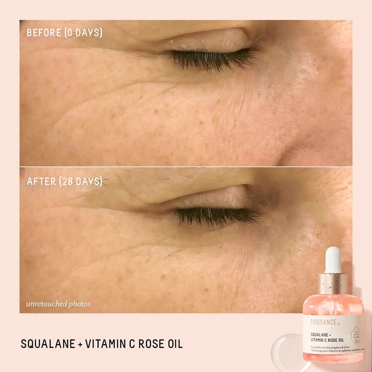 Biossance Squalane + Vitamin C Rose Oil