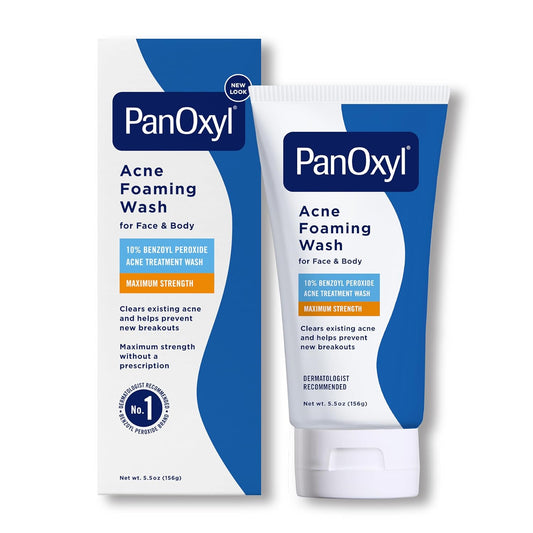 PanOxyl Acne Foaming Wash Benzoyl Peroxide 10% Maximum Strength 156g
