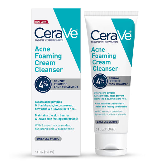 CeraVe Acne Foaming Cream Cleanser 150ml - Bambi Glow